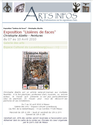 Article Arts Infos